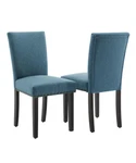 Hot Garvee Upholstered Dining Chairs Set Of 2, Fabric Parsons New. Price: $115.00.