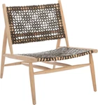 Natural & Brown Leather Woven Accent Chair Home Bandelier 15-INCH New. Price: $415.99.