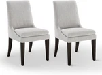 Kislot Dining Set Of 2 Performance Mid Century Comfy Armlesschair Gray Open. Price: $209.00.