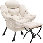 Congermom Lazy Chair 33.5 X 22.8 38.6 Inches, Plush Beige New. Price: $191.03.