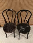 Thonet Mid-century Bentwood Bistro Chairs Dining Ice Cream Parlor 35" Used. Price: $110.00.