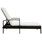 Patio Lounge Chair With Cushion And Adjustable Backrest Poly Rattan Vidaxl New. Price: $102.99.