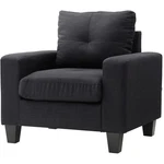 Glory Furniture Newbury Twill Fabric Club Chair In Black. Price: $234.99.
