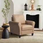 Lifestyle Solutions Mavrick Arm Chair In Light Brown Faux Leather New. Price: $286.97.