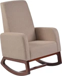 Artiva Usa Home Deluxe Modern Solid Wood Rocking Chair With Padded Seat And Arm New. Price: $259.99.