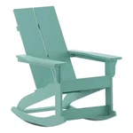 Flash Furniture Sea Foam Poly Resin Adirondack Rocking Chair New. Price: $295.54.