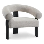 Maklaine Contemporary Cream Finish Boucle Fabric Accent Chair New. Price: $514.17.