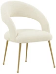 Tov Rocco 23 1/2" Wide Cream Boucle Fabric Modern Dining Chair New. Price: $299.00.