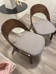 Armen Living Polly Mid-century Modern Dining Accent Chairs Finish Fabric-set Of Open. Price: $150.00.