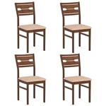 Dining Chair Set Of 2/4 With Rubber Wood Frame And Padded SEAT-4 New. Price: $238.09.