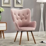 Doarnin Contemporary Silky Velvet Tufted Button Back Accent Chair Mauve New. Price: $176.90.