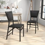 Metal Folding Dining Chairs Home Restaurant Furniture Portable- Set Of 2 New. Price: $89.99.