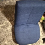 Bonvivo Blue Solid Floor Chair Adults, Comfortable Seating, Includes Used. Price: $50.00.