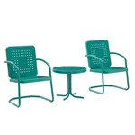 Crosley Furniture Bates 3 Piece Metal Outdoor Chair Set In Turquoise Gloss New. Price: $257.54.