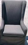 1 Slipcover Accent Chairs Single - Threshold Designed With Studio Mcgee, Gray Used. Price: $140.00.