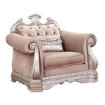 Acme Northville Upholstered Chair With 1 Pillow In Velvet And Antique Silver New. Price: $1234.99.