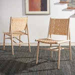 Safavieh Adira Rattan Dining Chair Set Of 2 Natural New. Price: $432.15.