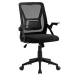 Vecelo Fabric Swivel Ergonomic Office Chair, Adjustable Arms, Black New. Price: $69.99.