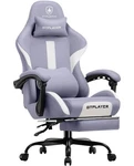 Gtplayer Gaming Chair With Headrest And Footrest, Purple White New. Price: $165.00.