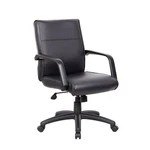 Boss Mid Back Executive Chair In Leatherplus New. Price: $159.57.