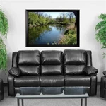 Flash Furniture Harmony Leathersoft Upholstered Reclining Sofa Black New. Price: $2081.99.