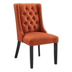 Modway Baronet Solid Wood And Button Tufted Fabric Dining Chair Orange New. Price: $173.80.