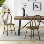 Christopher Knight Home Garris Wood Dining Chairs Set Of 2 Spindle Walnut Brown Open. Price: $119.00.