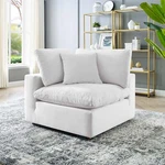 Modway Commix Down Filled Overstuffed Performance Velvet Corner Chair In White New. Price: $697.13.