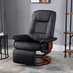 Homcom Black Faux Leather Adjustable Recliner Swivel Chair Living Room Comfort New. Price: $236.69.
