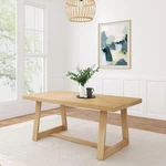 Plank+beam 72IN Farmhouse Dining Table Solid Wood Blonde New. Price: $656.99.