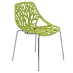 Leisuremod Modern Asbury Dining Side Chair With Chromed Legs Green New. Price: $95.99.