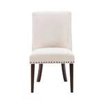 Linon Hale 5 Pce Dining Set Natural Fabric Chairs Glass Top Espresso Wood New. Price: $1453.62.
