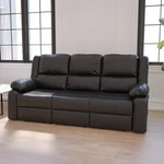 Flash Harmony Black Leathersoft Sofa/two Built-in Recliners BT-70597-SOF-GG New. Price: $2079.99.