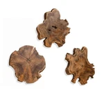 Uttermost 4085 Kalani Indoor Outdoor Teak Wood Light Honey Wall Art Set Of 3 New. Price: $381.60.