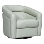 Armen Living Desi Upholstered Leather Swivel Accent Chair Mint New. Price: $1135.99.
