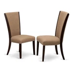 East West Furniture Verona 39" Fabric Dining Chairs Mahogany/brown (set Of 2) New. Price: $243.22.