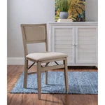 Linon Armless Folding Chair Set Of 2 Rustic Transitional Wood Gray Wash New. Price: $117.99.