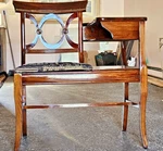 Antique Lexington Chair Co Mahogany Wood Telephone Table Gossip Bench Storage Used. Price: $299.00.