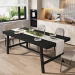 Dining Table 70.87 Long Industrial Metal Frame Black Kitchen Garveehome 6-8 Room New. Price: $299.99.