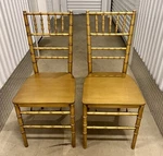 Set Of 2 Hillsdale Furniture Llc Ballroom Foldable Gold Color Chairs Used. Price: $107.90.