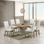 Kings Brand Furniture Hillsdale 7-PIECE Dining Set, Table & 6 Chairs, Gold New. Price: $815.99.