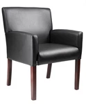 Boss Box Arm Guest, Accent Or Dining Chair W/mahogany Finish Model # B629M New. Price: $222.07.