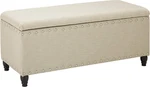 Tatiana Wheat Fabric Storage Ottoman By Christopher Knight Home New. Price: $179.99.