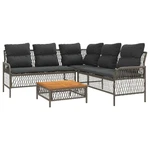 Patio Sofa Set With Cushions Outdoor Furniture 2 Piece Poly Rattan Vidaxl New. Price: $297.99.