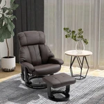 Brown Recliner Manual Ottoman Footrest Chair With Vibration Massage New. Price: $315.97.
