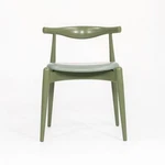 2021 Carl Hansen CH20 Dining Chair By Wegner Green With Leather Cushion Used. Price: $750.00.
