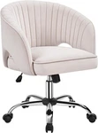 Upholstered Modern Swivel Office Chair Velvet Vanity W/tufted Barrel Back New. Price: $74.98.