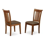 East West Furniture Portland 39" Fabric Dining Chairs Saddle Brown (set Of 2) New. Price: $181.16.