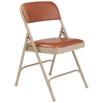 National Public Seating 1203 Folding Chair, Vinyl, Brown, PK4 New. Price: $173.71.