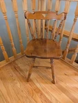 Vintage Tell City Swivel Dinette Chair #2219 Andover Finish Maple Used. Price: $150.00.